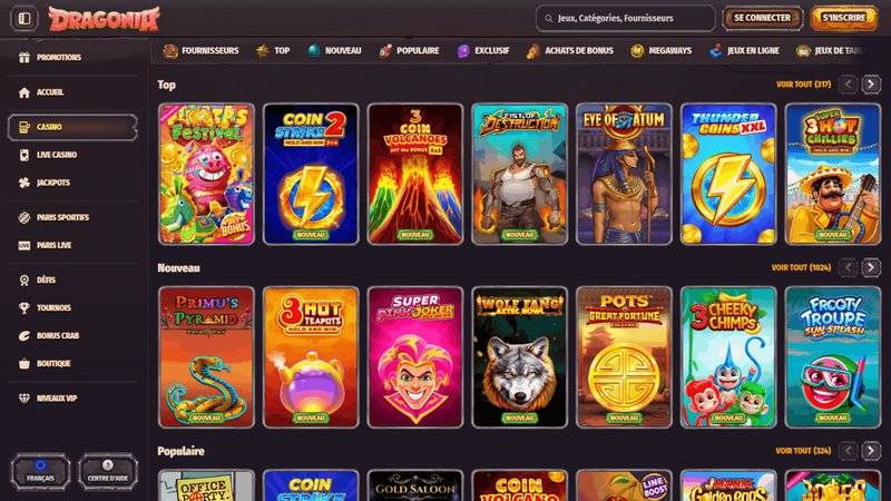 Dragonia casino en ligne, dragonia casino